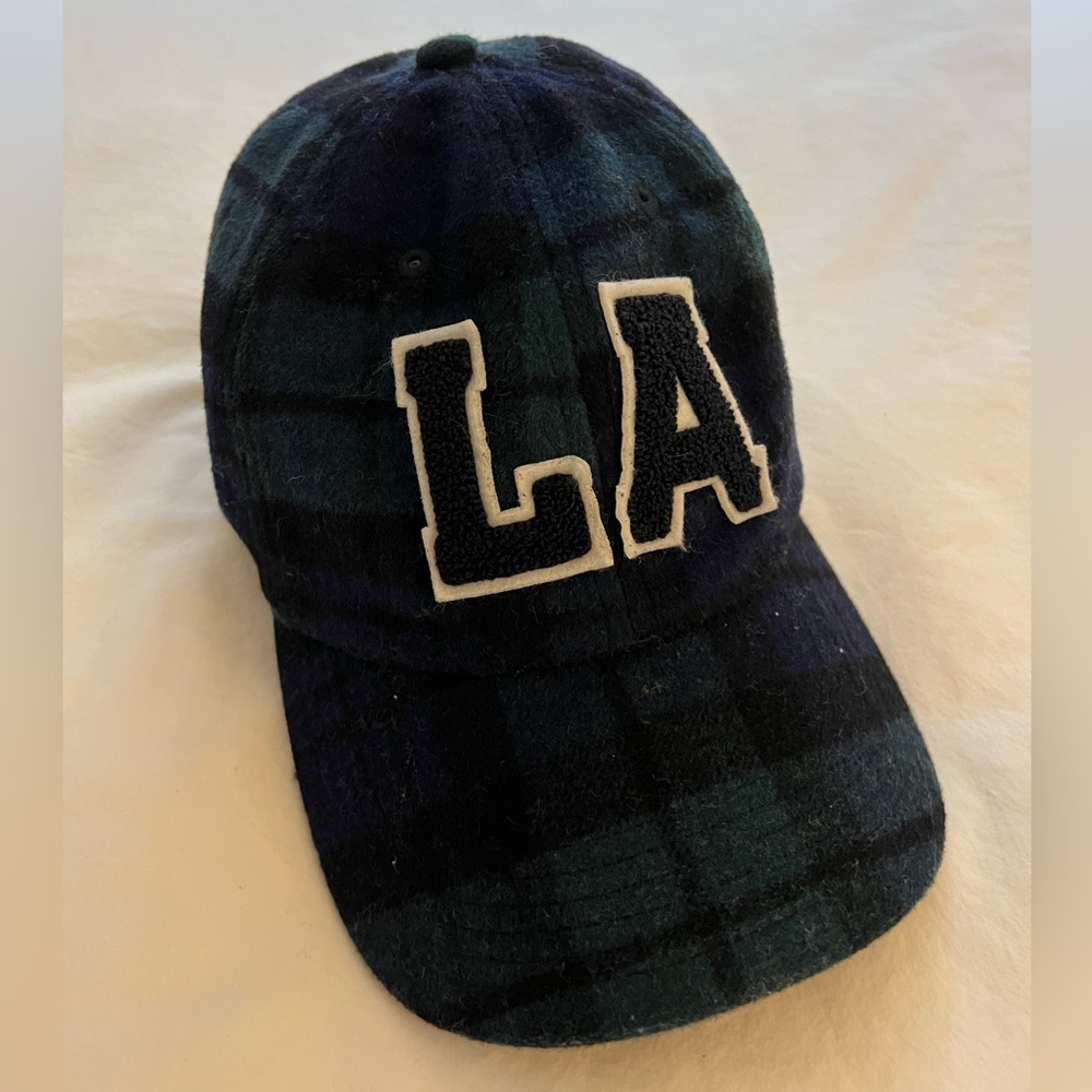 LA flannel baseball cap